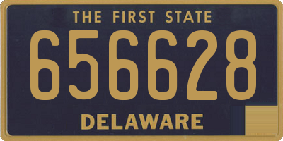 DE license plate 656628