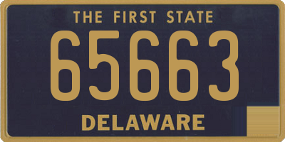 DE license plate 65663