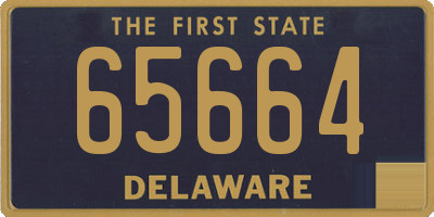 DE license plate 65664