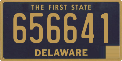 DE license plate 656641