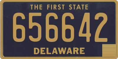 DE license plate 656642