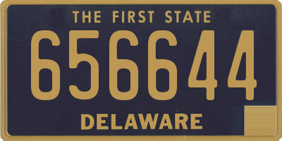 DE license plate 656644