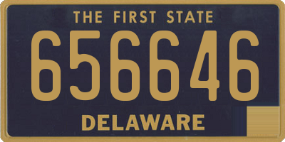 DE license plate 656646