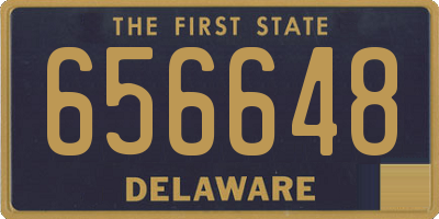 DE license plate 656648