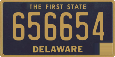 DE license plate 656654
