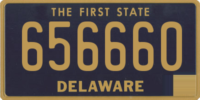 DE license plate 656660