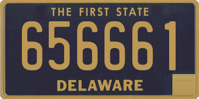 DE license plate 656661