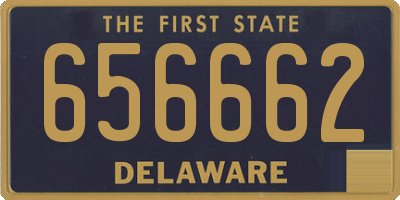 DE license plate 656662