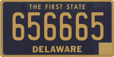 DE license plate 656665