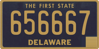 DE license plate 656667