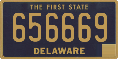DE license plate 656669