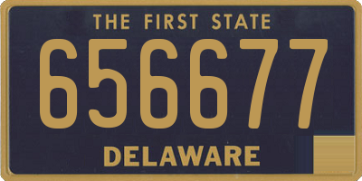 DE license plate 656677