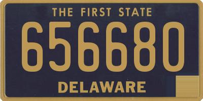 DE license plate 656680