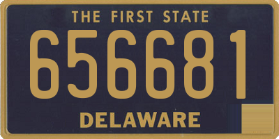 DE license plate 656681