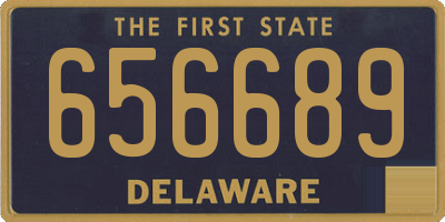 DE license plate 656689