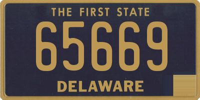 DE license plate 65669