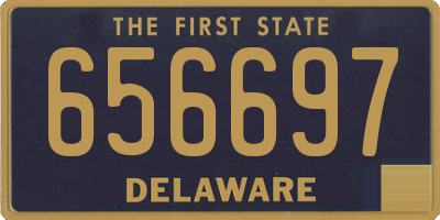 DE license plate 656697