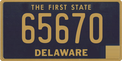 DE license plate 65670