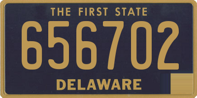 DE license plate 656702