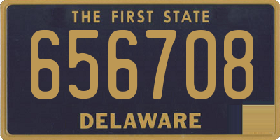 DE license plate 656708