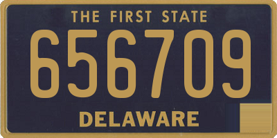 DE license plate 656709