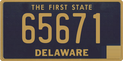 DE license plate 65671