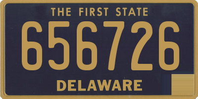 DE license plate 656726