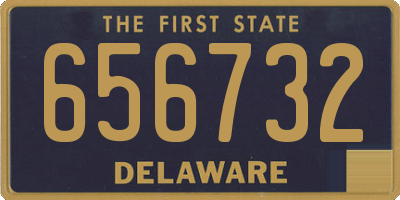 DE license plate 656732