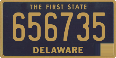 DE license plate 656735