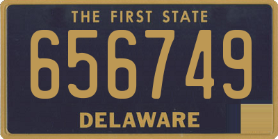 DE license plate 656749