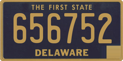 DE license plate 656752