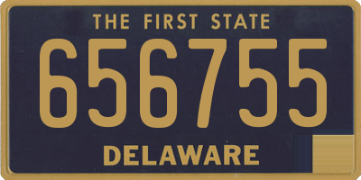 DE license plate 656755