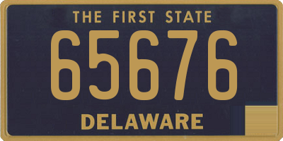 DE license plate 65676