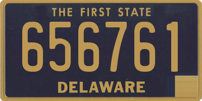 DE license plate 656761