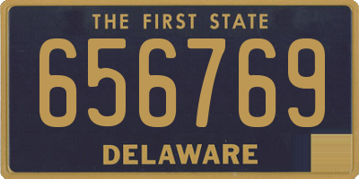 DE license plate 656769