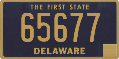 DE license plate 65677