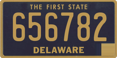 DE license plate 656782