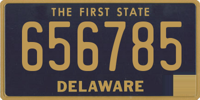 DE license plate 656785