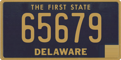 DE license plate 65679
