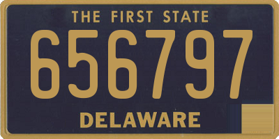 DE license plate 656797