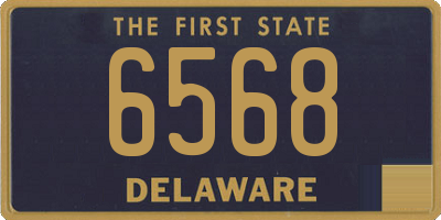 DE license plate 6568