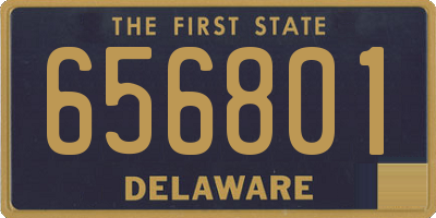 DE license plate 656801