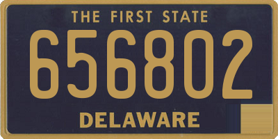 DE license plate 656802