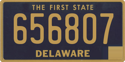 DE license plate 656807