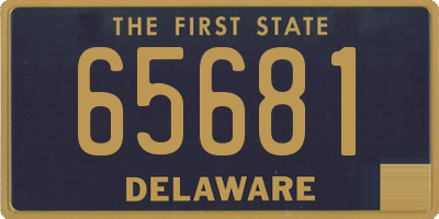DE license plate 65681