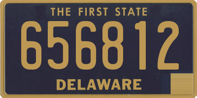 DE license plate 656812