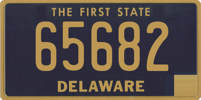 DE license plate 65682