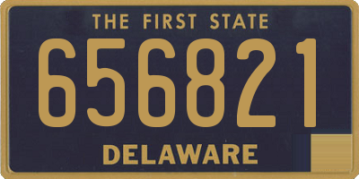 DE license plate 656821