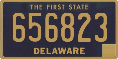 DE license plate 656823