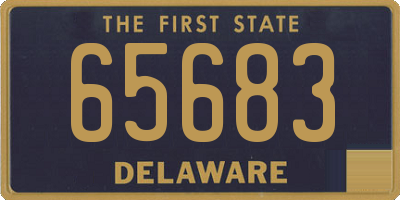 DE license plate 65683
